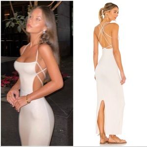 $200 INDAH MAXI DRESS JOAH BROWN ACACIA LOVERS FRIENDS FOR LOVE LEMONS CULT GAIA